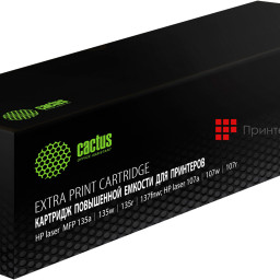 Тонер-картридж Cactus Toner CSP-W1106-MPS для HP Laser 107, 135, 137fnw (black), 5000 стр.