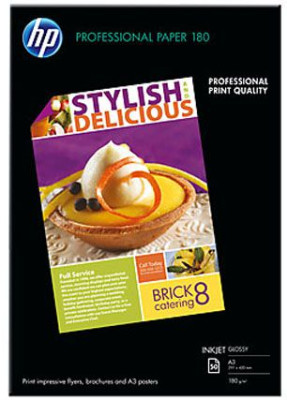 Бумага HP Professional Glossy Inkjet Paper, глянцевая, A3 (297 x 420 мм), 180 г/кв.м (50 листов)