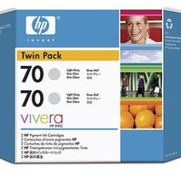 Картридж HP 70 комплект (light gray) 2шт x 130мл