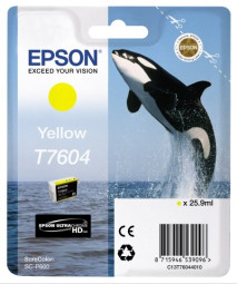 Картридж Epson T7604 (yellow), 26 мл