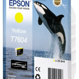 Картридж Epson T7604 (yellow), 26 мл
