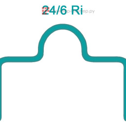 Nagel скобы 24/6 Ri, 5000 шт.