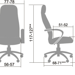 Офисное кресло Метта LK-15Pl-720 (бежевый)