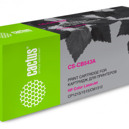 Картридж лазерный Cactus CS-CB543A пурпурный (1400 стр.) для HP CLJ CP1215/1515/CM1312