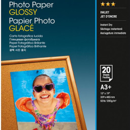 Бумага Epson Photo Paper Glossy, глянцевая, A3+ (329 x 483 мм), 200 г/кв.м (20 листов)