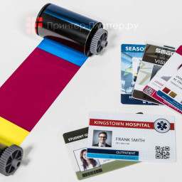 Лента Advent YMCKO (цветная), 500 карт