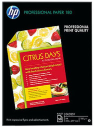 Бумага HP Professional Glossy Inkjet Paper, глянцевая, A4 (210 x 297 мм), 180 г/кв.м (50 листов)