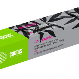 Картридж лазерный Cactus 46508734 CS-O332M пурпурный (3000стр.) для Oki C332/MC363