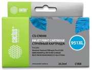 Картридж струйный Cactus CS-CN046 №951XL голубой (26 мл) для HP DJ Pro 8100/8600