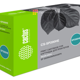 Картридж лазерный Cactus CS-SP200HE 407262 черный (2600стр.) для Ricoh SP 202SN/200N/203SFN