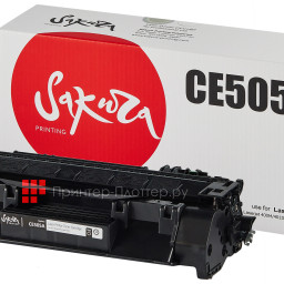 Тонер-картридж SAKURA CE505A для HP Color LaserJet 400M/401DN, P2035/P205 (black), 2300 с (PP051444)