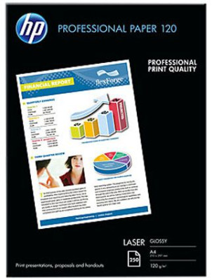 Бумага HP Professional Glossy Laser Paper, глянцевая, A4 (210 x 297 мм), 120 г/кв.м (250 листов)