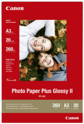 Бумага Canon Photo Paper Plus Glossy II PP-201, глянцевая, A3+, 265 г/кв.м (20 листов)