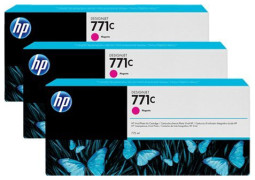 Картридж HP 771c (magenta) комплект, 3 шт. x 775 мл