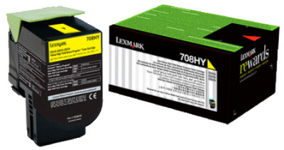 Тонер-картридж Lexmark 708XYE (yellow), 4000 стр. (PP019625)