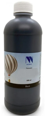 Чернила NVPRINT универсальные на водной основе NV-INK500UBk для аппаратов Сanon/Epson/НР/Lexmark, 500 мл, Black