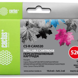 Картридж струйный Cactus CS-R-CAN520 многоцветный набор для Canon Pixma MP540/MP550/MP620