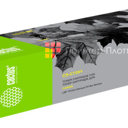 Картридж лазерный Cactus CS-C729Y желтый (1000стр.) для Canon i-SENSYS LBP-7010C/ LBP-7018C