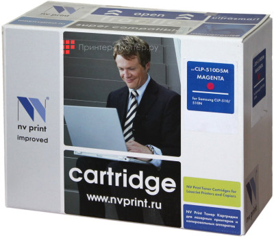 Картридж NVP совместимый NV-CLP-M510D5 Magenta для Samsung CLP 510/ 510N/ 515/ 515N (5000k)