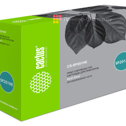 Картридж лазерный Cactus CS-SP201HE 407254 черный (2600стр.) для Ricoh SP 201/203/211/213