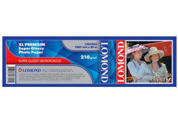 Бумага с покрытием Lomond XL Premium Super Glossy Photo Paper, глянцевая, 240 г/кв.м, 1067 мм, 30 м
