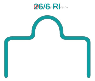 Nagel скобы 26/6 RI, 5000 шт.