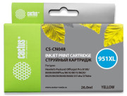Картридж струйный Cactus CS-CN048 №951XL желтый (26 мл) для HP DJ Pro 8100/8600