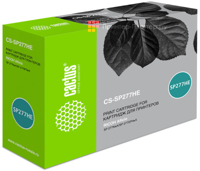 Картридж лазерный Cactus CS-SP277HE 408160 черный (2600стр.) для Ricoh Aficio SP 277NwX/SP 277SFNwX