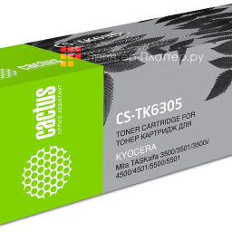 Картридж лазерный Cactus CS-TK6305 черный (35000 стр.) для Kyocera Mita TASKalfa 3500/3501/4500/4501/5500/5501/3500i/3501i/4500i/4501i/5500i/5501i