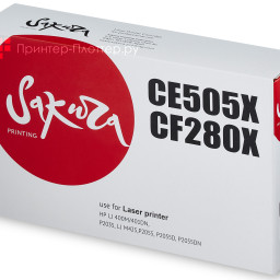 Тонер-картридж SAKURA CE505X для HP Color LaserJet P2055 (black), 6500 стр. (PP052143)