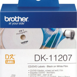 Brother наклейки на CD/DVD диски, 58 х 58 мм, 100 шт.