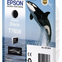 Картридж Epson T7608 (matte black), 26 мл