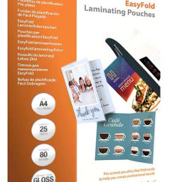 Пленка для ламинирования пакетная Fellowes, 228 х 303 мм, 80 мкм, глянцевая, 25 шт.