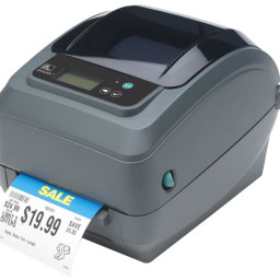 Термотрансферный принтер Zebra GX420t 203 DPI, EU/UK Cords, RS232, USB, Bluetooth, LCD, нож