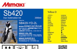 Чернила Mimaki Sublimation Ink SB420 (yellow), 2 л (пакет)