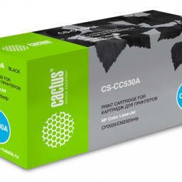 Картридж лазерный Cactus CS-CC530A черный (3500 стр.) для HP CLJ CP2025/CM2320