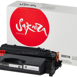 Тонер-картридж SAKURA CE505X/CRG719H для HP Color LaserJet P2050/2055, Сanon (black), 640 (PP051415)