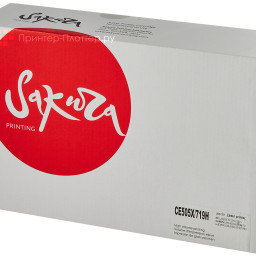 Тонер-картридж SAKURA CE505X/CRG719H для HP Color LaserJet P2050/2055, Сanon (black), 640 (PP051415)