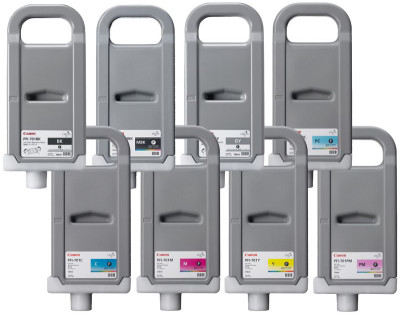 Комплект картриджей Canon PFI-701 (MBK,BK,M,C,Y,GY,PC,PM) 8 шт х 700 мл