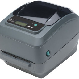 Термотрансферный принтер Zebra GX420t 203 DPI, EU/UK Cords, RS232, USB, Bluetooth, LCD, подвижный сенсор, RTC