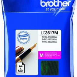 Картридж Brother LC-3617M (magenta), 550 стр.