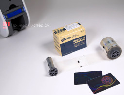 Лента пэтч-ламинат Advent голографическая IDP Globe 1,0 MIL, 250 карт