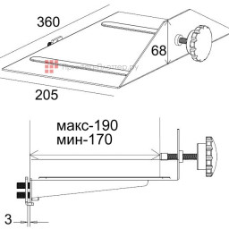 DiGiS полка с системой крепления системного блока DSM-PA03