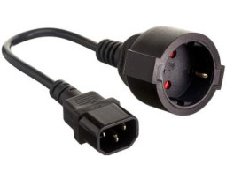 Wize кабель сетевой AAC10-EU-C14-0.15M (0,15 м)