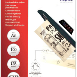 Пленка для ламинирования пакетная Fellowes, 303 х 426 мм, 125 мкм, глянцевая, 100 шт.