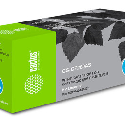 Картридж лазерный Cactus CS-CF280AS черный (2700 стр.) для HP LJ Pro 400/M401/M425