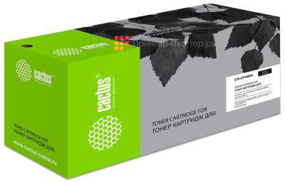 Картридж лазерный Cactus CS-CF460X черный (27000 стр.) для HP Color LJ Enterprise M652dn/M653dn/M681dh