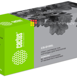 Картридж лазерный Cactus CS-D105L черный (2500стр.) для Samsung ML-1910/1915/2525/2580/SCX-4600/4623/SF-650/650P