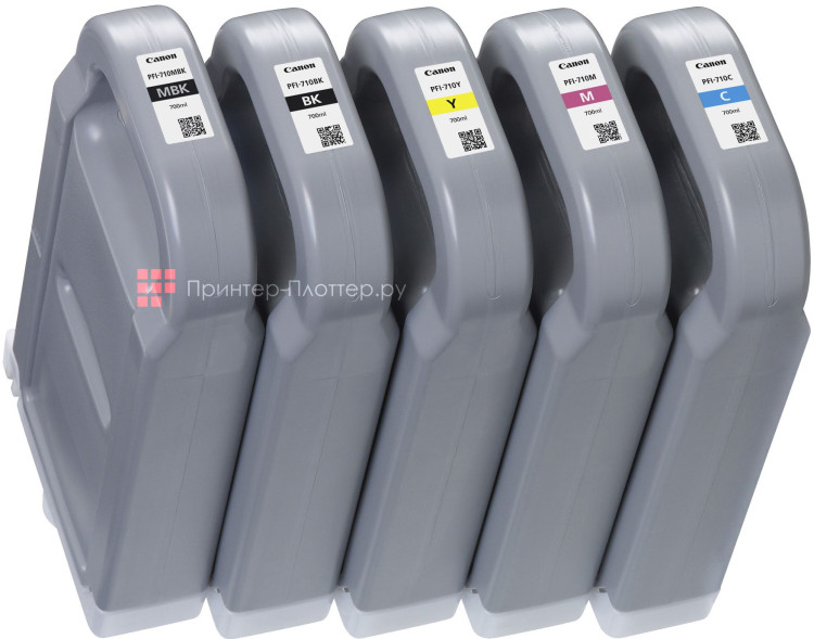 Комплект картриджей Canon PFI-710 (MBK,BK,M,C,Y) 5 шт х 700 мл