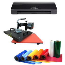 Комплект для термопереноса 1 "Handmade" (плоттер Silhouette CAMEO 3, термопресс Bulros F-200)